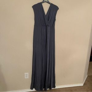 Tiffany Rose Maternity Slate Blue Maxi Dress
